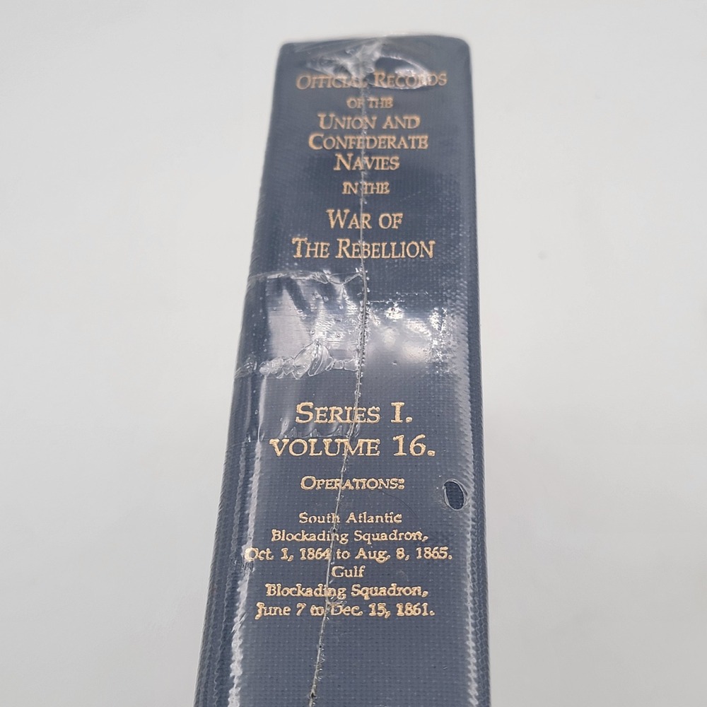 US Navy Official Records Union Confederate Navies Vol 16 HC Sealed Reprint LN